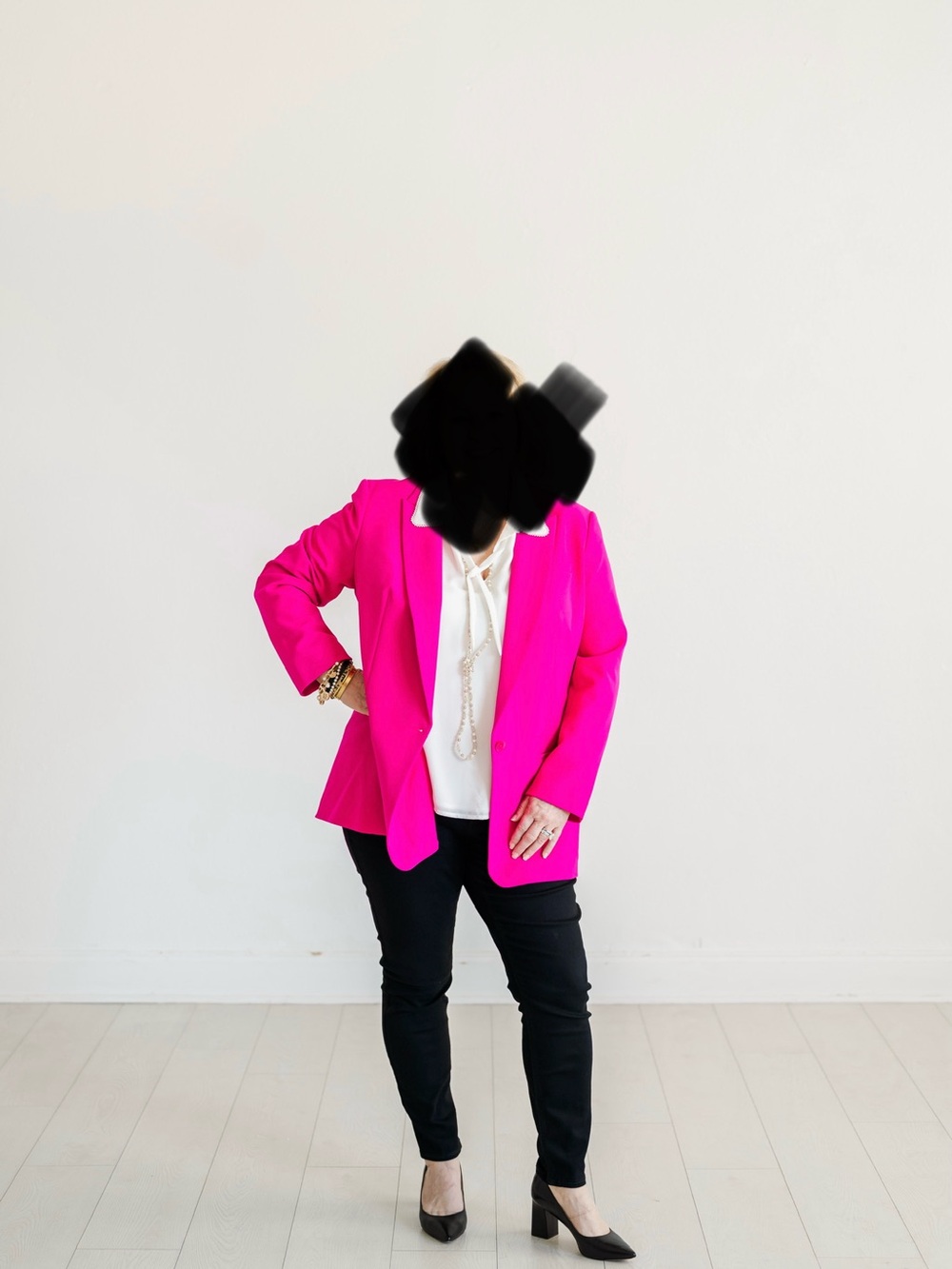 Women's Blazer Hot Pink- Express - Picture 9 of 9